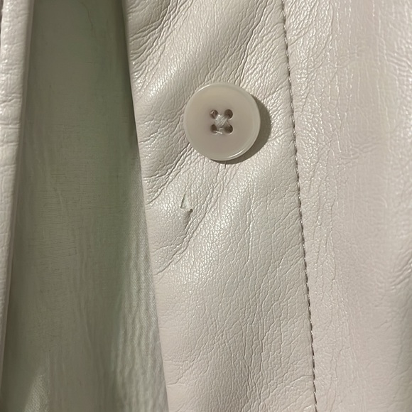 Wilfred Ganna Jacket Vegan Leather Vin Gris Medium EUC - Picture 6 of 7